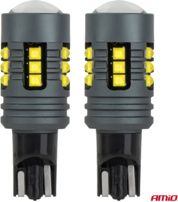 LED žiarovky STANDARD T15 2525 18SMD White 12/24V AMIO-04994
