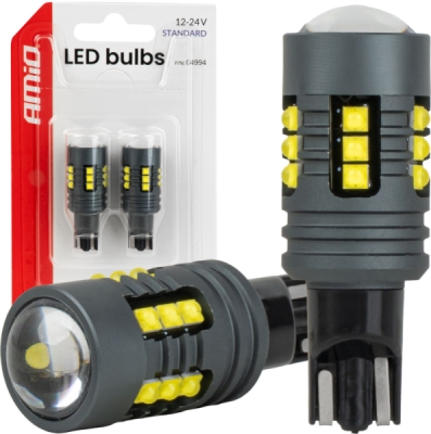 LED žiarovky STANDARD T15 2525 18SMD White 12/24V AMIO-04994