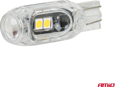 LED žiarovky STANDARD T10 2835 5SMD White 12V AMIO-04995
