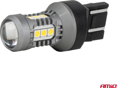 LED žiarovky STANDARD 7443 W21/5W 3030 15SMD White 12/24V AMIO-04998