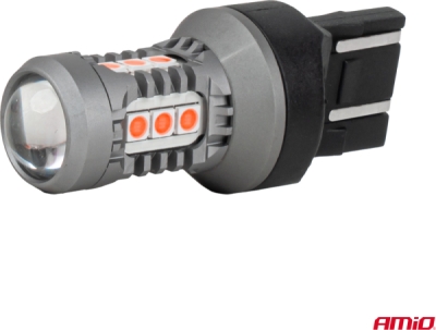 LED žiarovky STANDARD 7443 W21/5W 3030 15SMD Red 12/24V AMIO-04999