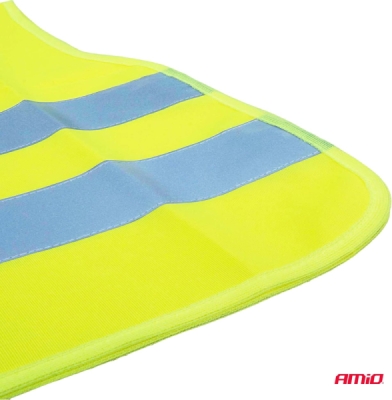 Reflexná vesta detská žltá AMiO-01737