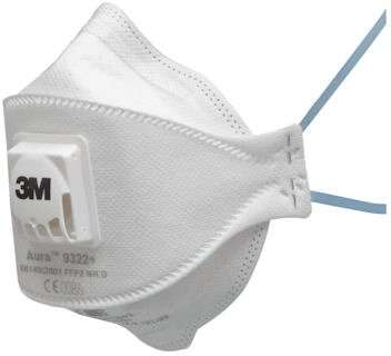 3M - Aura respirátor s filtrom častíc, FFP2, s ventilom, 9322+