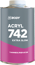 HB BODY - 742 akrylové riedidlo extra pomalé transparentné 1L