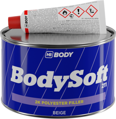 HB BODY - tmel žltý - soft 211 250g