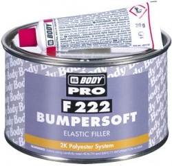HB BODY - tmel na plasty - bumpersoft F222 čierny 1kg