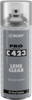 HB BODY - LENS CLEAR - LAK NA SVETLÁ transparentný 400ml