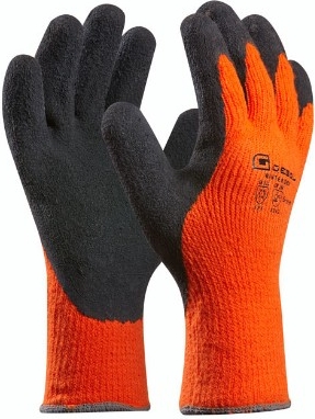 GEBOL - Pracovné rukavice WINTER GRIP č.10 oranžove