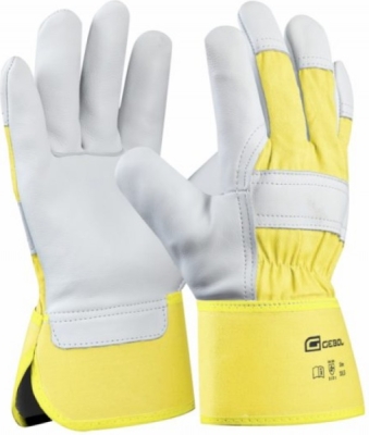 GEBOL - Pracovné rukavice WORKER PRO č.10.5/XL, hovädzia koža 1mm