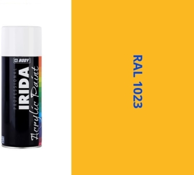HB BODY - irida RAL 1023 žlto dopravná FARBA V SPREJI 400ML