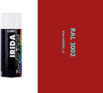 HB BODY - irida RAL 3002 karmínová FARBA V SPREJI 400ML