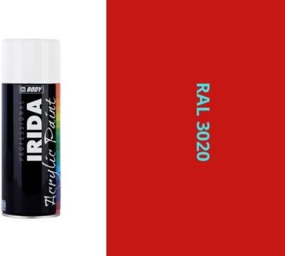HB BODY - irida RAL 3020 dopravno červená FARBA V SPREJI 400Ml