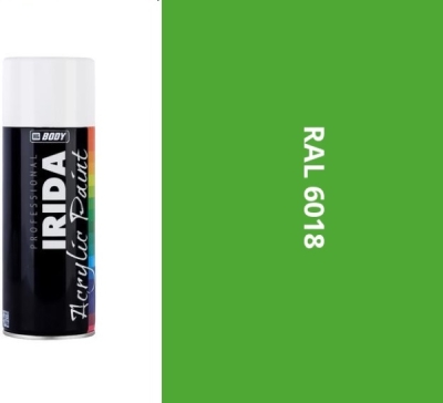 HB BODY - irida RAL 6018 zelenožltá FARBA V SPREJI 400ML
