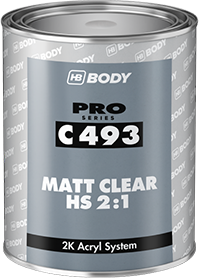 HB BODY - 493 akrylový lak matný 1L