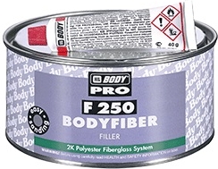 HB BODY - tmel so sklenným vláknom - fiber F250 zelený 380g