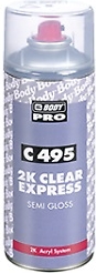 HB BODY - 495 bezfarebný lak matný sprej 400 ml