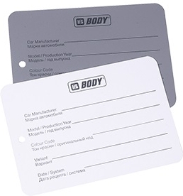 HB BODY - kovový testovací plech Biely