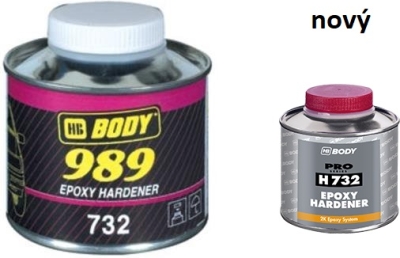 HB BODY - 989 - new H732 epoxidové tužidlo k základnej farbe 989 transparent 250ml