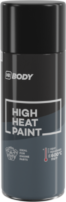 HB BODY - 420 super heat - sprej do výsokých teplôt 600 °C čierny 400ml
