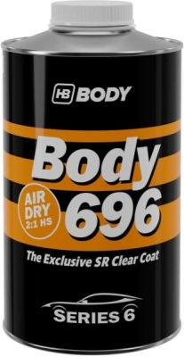 HB BODY - 696 AIR DRY HS SR rýchloschnúci lak, pripravený na leštenie za 60 min 2:1 1L