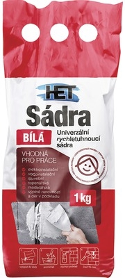 HET - Sádra 1kg biela