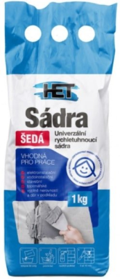 HET - Sádra 1kg šedá