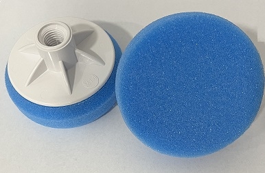ITALKO - Leštiaci kotúč na závit M14 80mm x 25mm stredný modrý