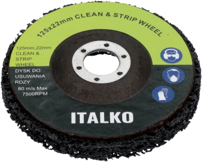 ITALKO - Disk na odstraňovanie hrdze pre brúsky 125 x 22mmmm