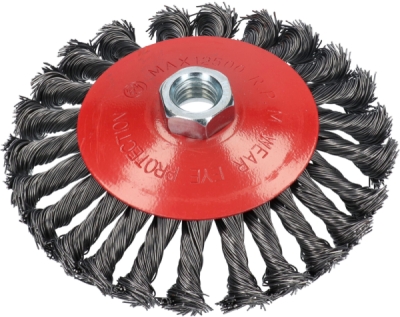 ITALKO - Drôtená kefa bočná, preplietaný drôt M14 125mm