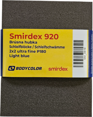 SMIRDEX - 920 brúsne hubky 2x2 ultra fine P180 - svetlo modrý