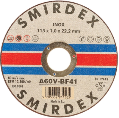 SMIRDEX - 913 rezný disk Inox 125x6,4x22