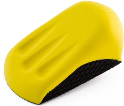 SMIRDEX - 967 brúsna podložka - brúsny blok na suchý zips,žltý na kotúče 125mm