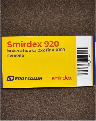 SMIRDEX - 920 brúsne hubky 2x2 fine P100 - červený