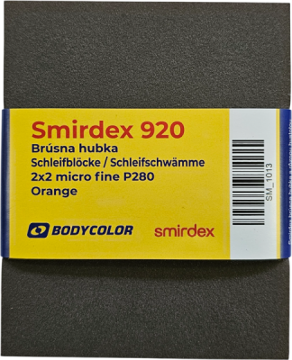 SMIRDEX - 920 brúsne hubky 2x2 micro fine P280 - oranžová