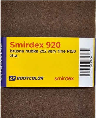 SMIRDEX - 920 brúsne hubky 2x2 very fine P150 - žltý