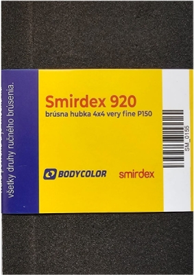 SMIRDEX - 920 brúsne hubky 4x4 very fine P150