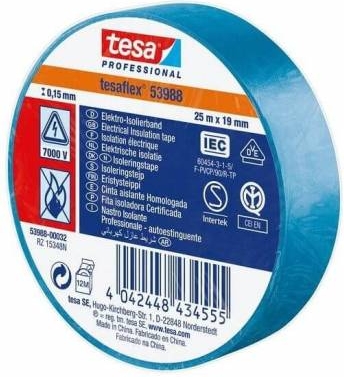 TESA - 53988 elektro izolačná páska tesaflex 20M X 19MM modrá