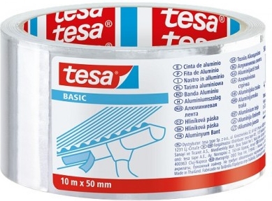 TESA - 58588 textilná gaffer páska 10m x 50mm strieborno šedá