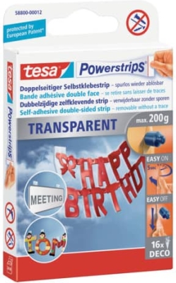 TESA - 58800 dekoračná páska na lepenia skiel a ľahkých materiálov 16ks bal.
