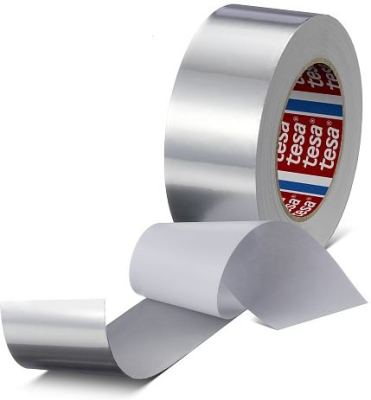TESA - 60632 Prispôsobivá hliníková páska s papierovým linerom 30µ 50m x 50mm strieborno šedá