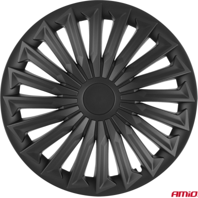 Puklice 15" JOY BLACK MAT AMiO sada 4ks