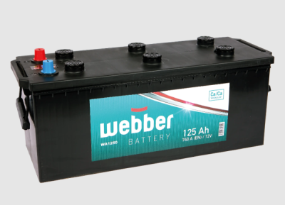WEBBER - Štartovacia batéria - akumulátor 12V 125Ah 740A L+ WA1250