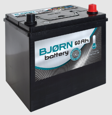 BJORN - Štartovacia batéria - akumulátor AZIA 12V 60Ah 480A P+ BjornBA0600