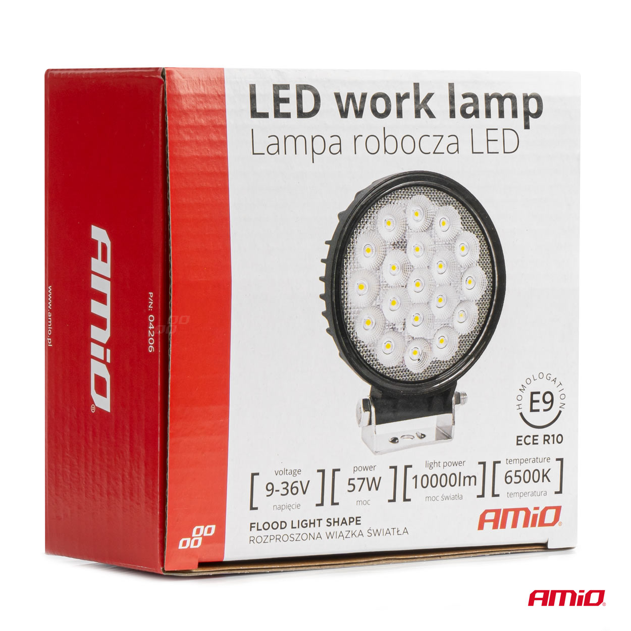 AMiO - Pracovné LED svetlo AWL65 57W 6500K 10000lm 9-36V