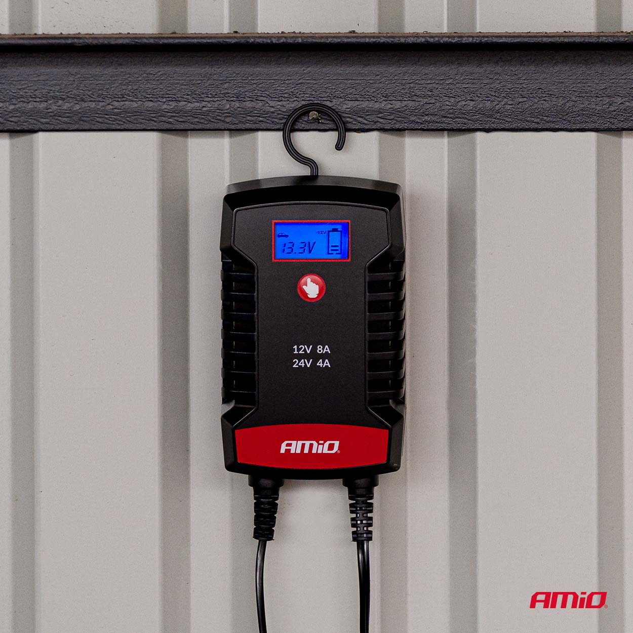 AMiO - Nabíjačka digitálna AGM GEL STD LiFePo4 MAX 6A 6/12V PRO HOOK