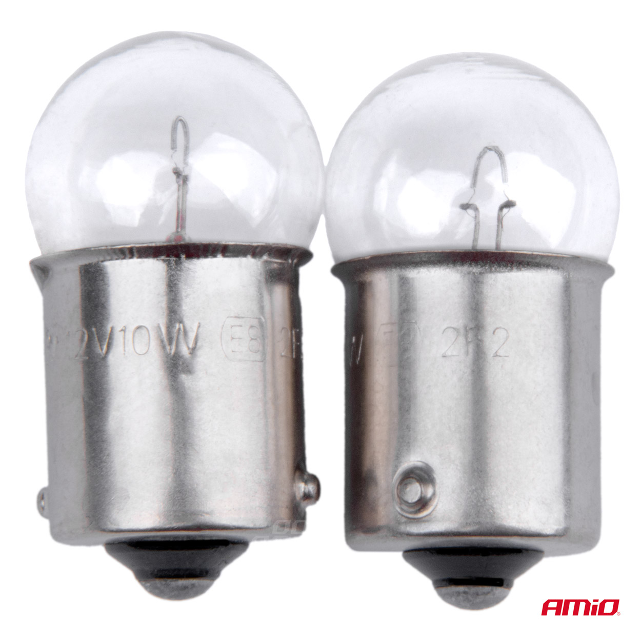 AMiO - Halogénové žiarovky R10W BA15s 12V 2ks blister