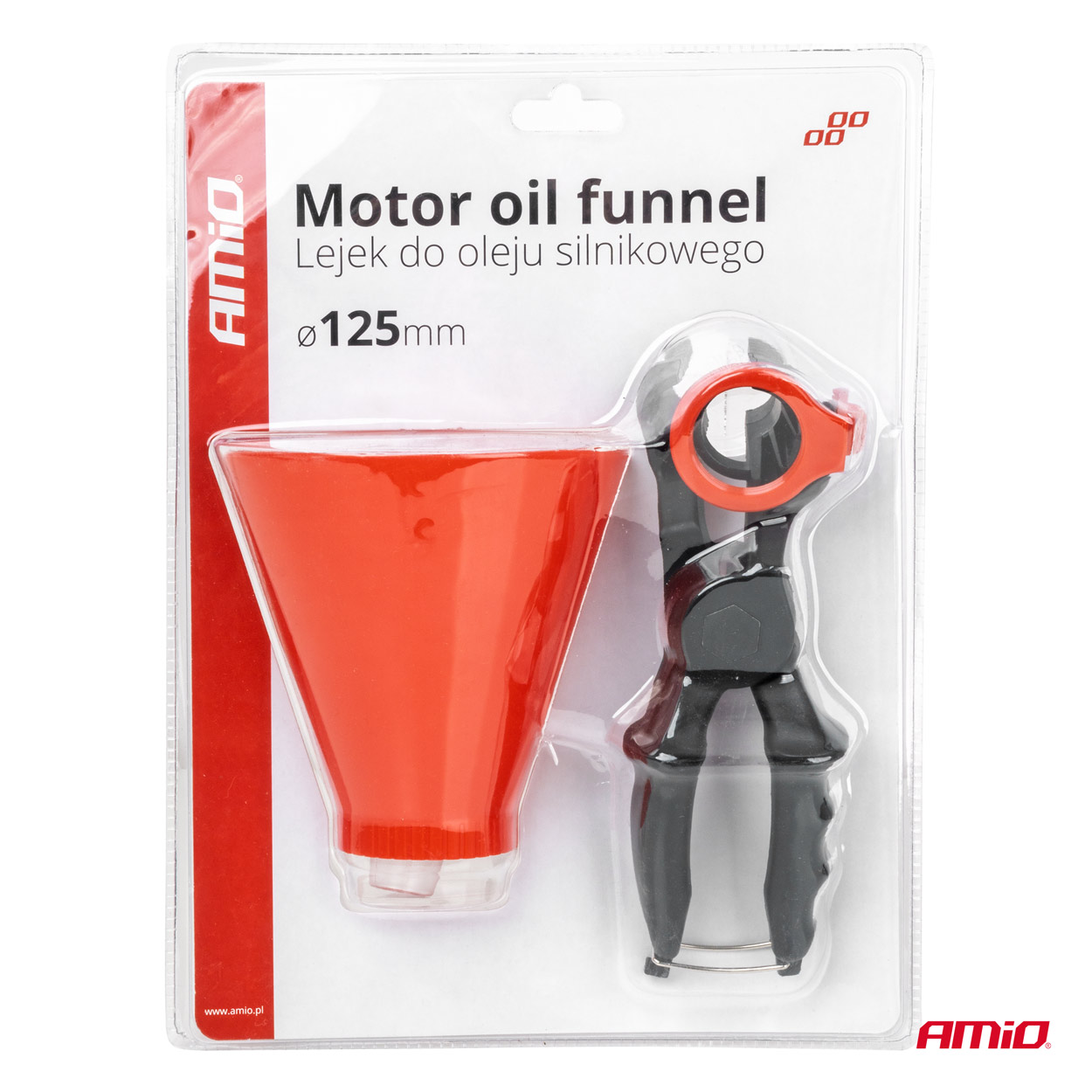AMiO - Lievik na olej s držiakom 125mm