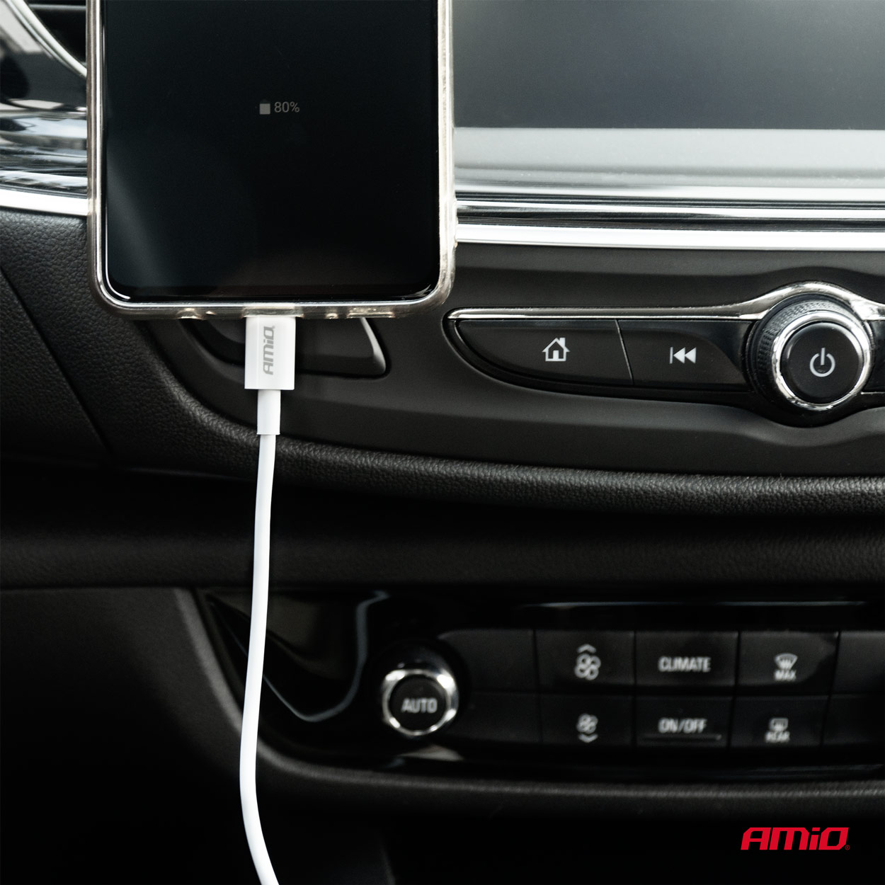 AMiO - Kábel nabíjací USB-A – USB-C 2A 100CM FullLINK