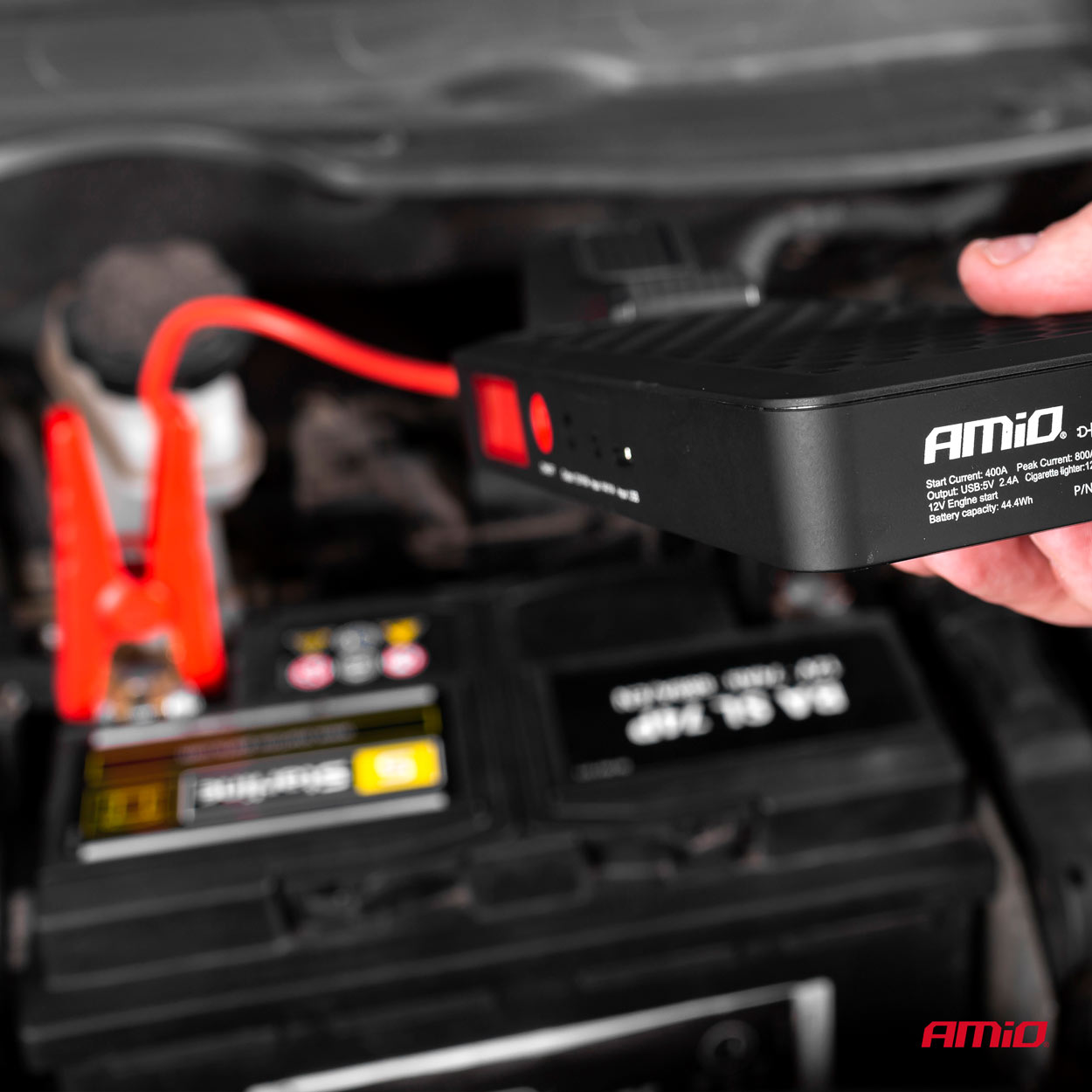 AMiO - Štartovacie zariadenie Powerbank 12V 4Ah 800A SJ02