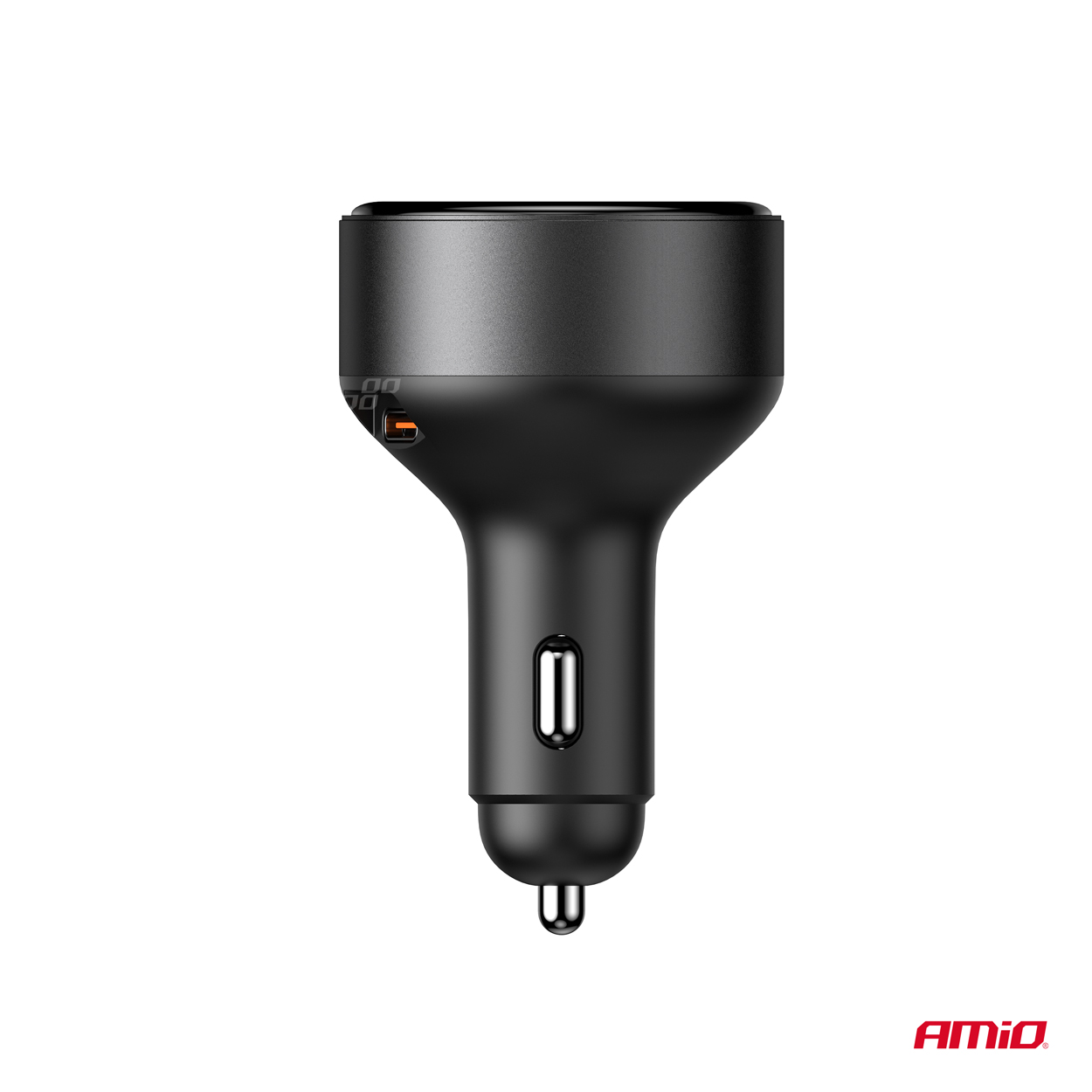 AMiO - Nabíjačka do auta výsuvná C kábel + USB C port 12/24V 60W